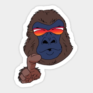 cool gorilla Sticker